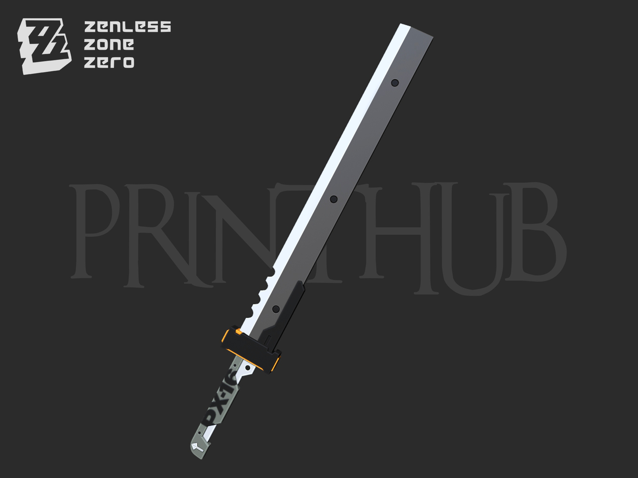 Zenless Zone Zero Soldier 11 Sword for cosplay 3D print model_3