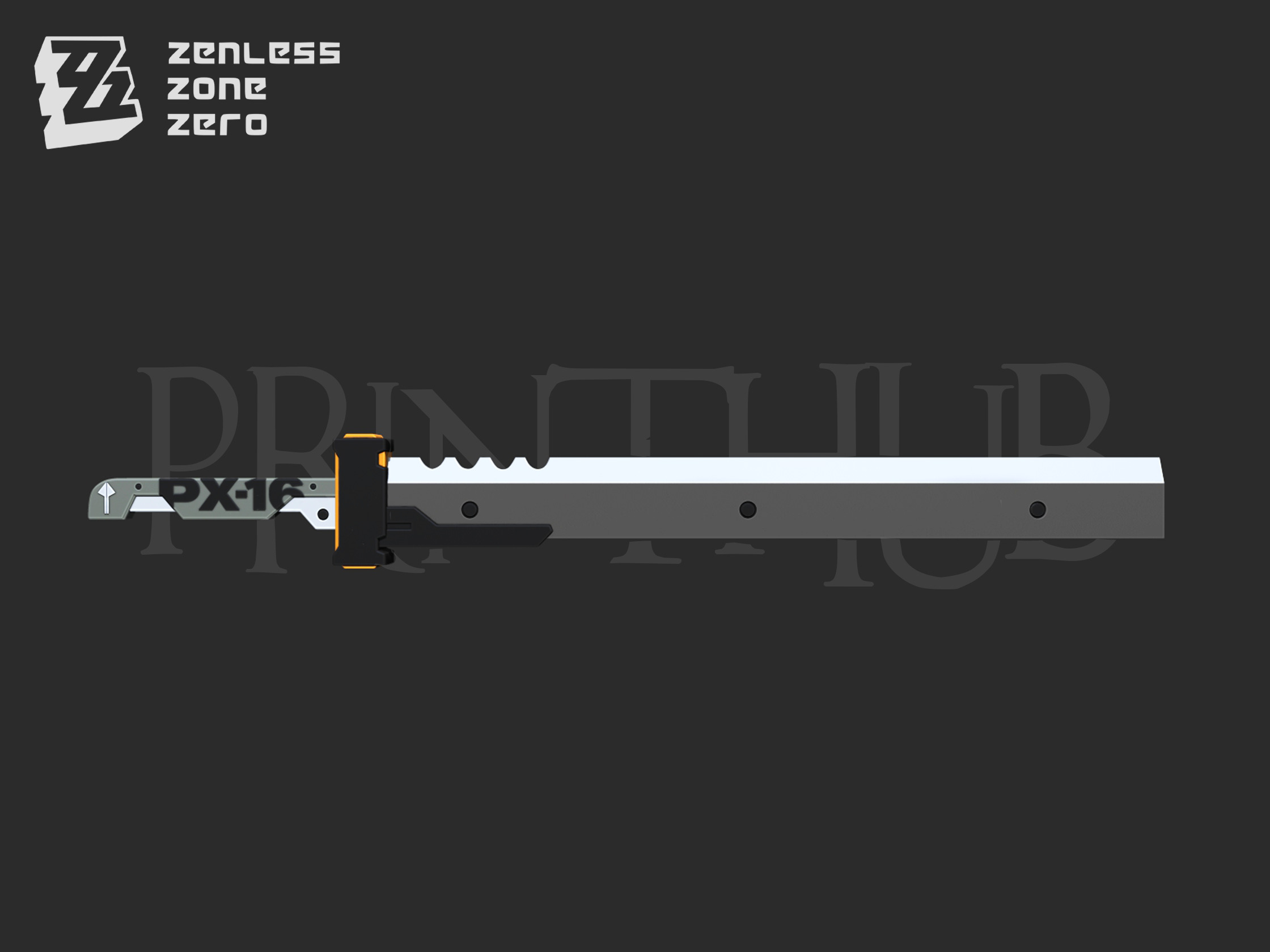 Zenless Zone Zero Soldier 11 Sword for cosplay 3D print model_4