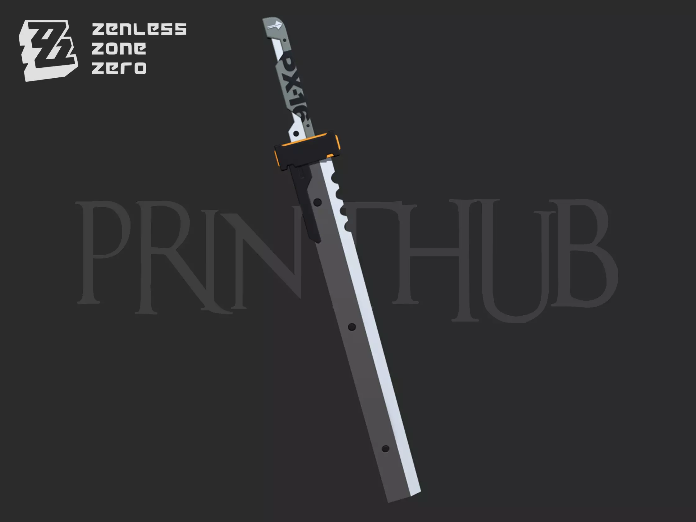 Zenless Zone Zero Soldier 11 Sword for cosplay 3D print model_0