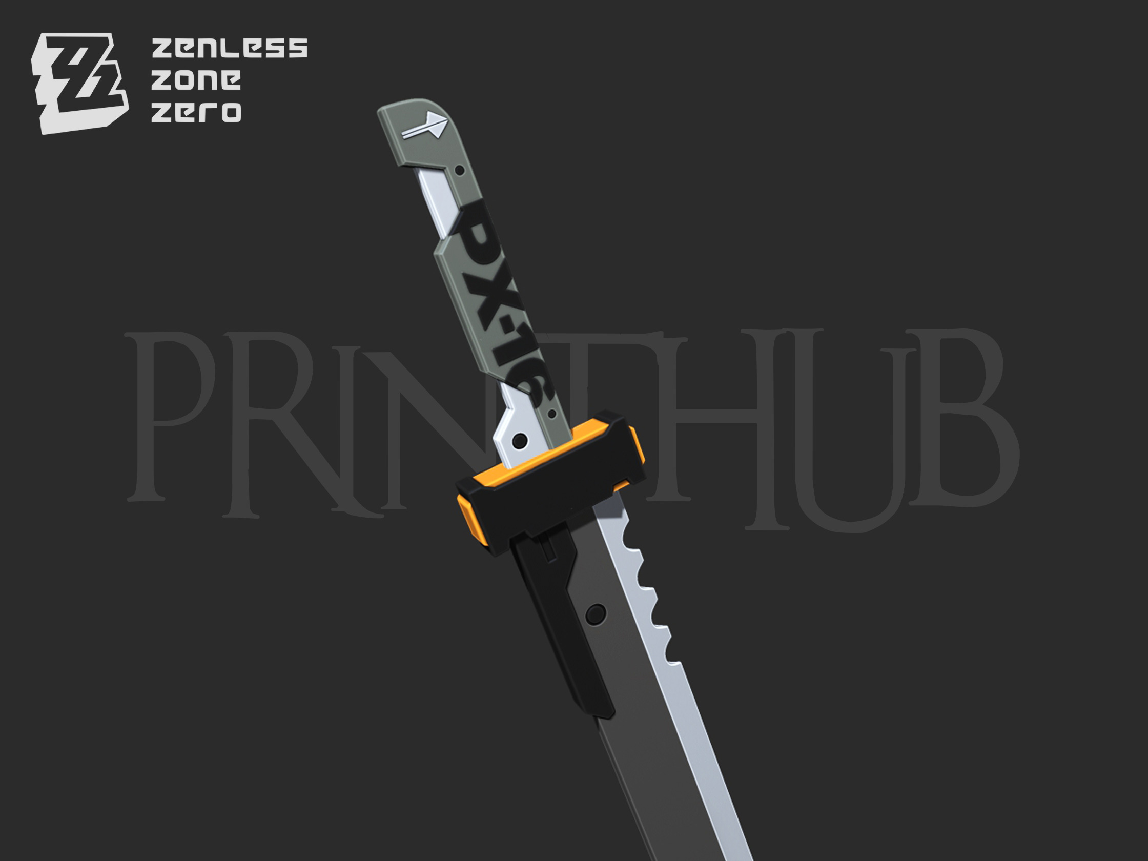 Zenless Zone Zero Soldier 11 Sword for cosplay 3D print model_2