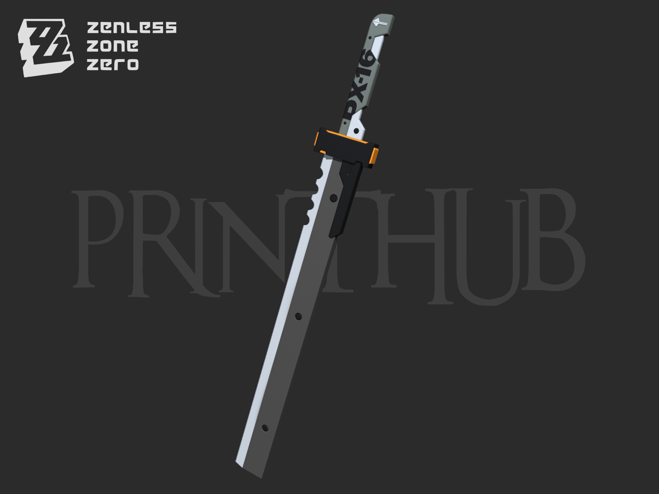 Zenless Zone Zero Soldier 11 Sword for cosplay 3D print model_1