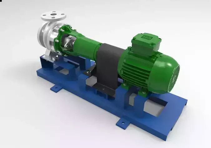 Complete Centrifugal Pump with AC motor and Base