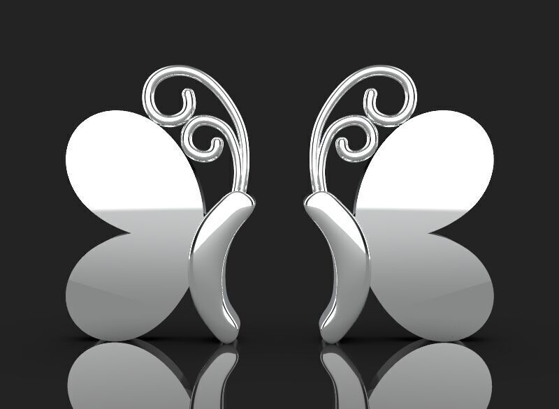 5 different butterfly symbols 3d printing 3dm stl 3D print model_14