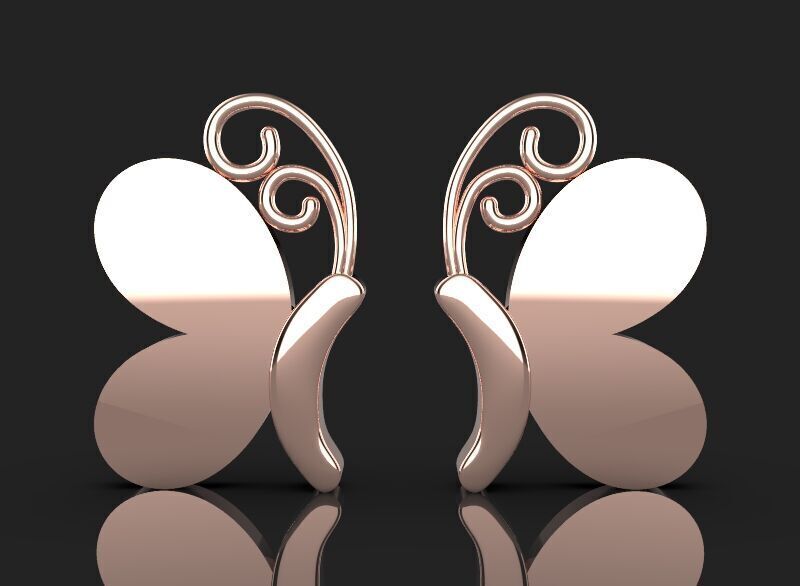 5 different butterfly symbols 3d printing 3dm stl 3D print model_11