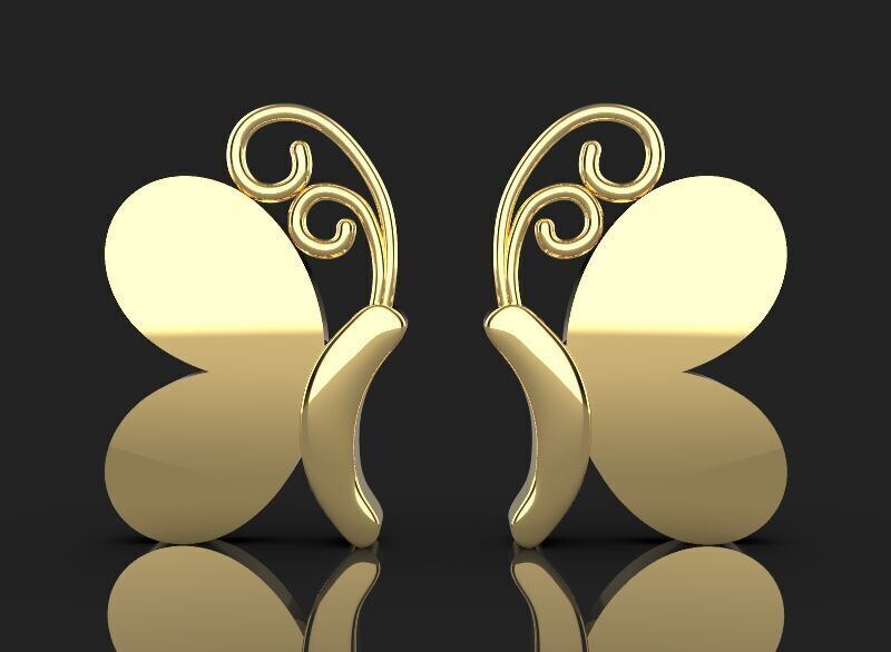 5 different butterfly symbols 3d printing 3dm stl 3D print model_6