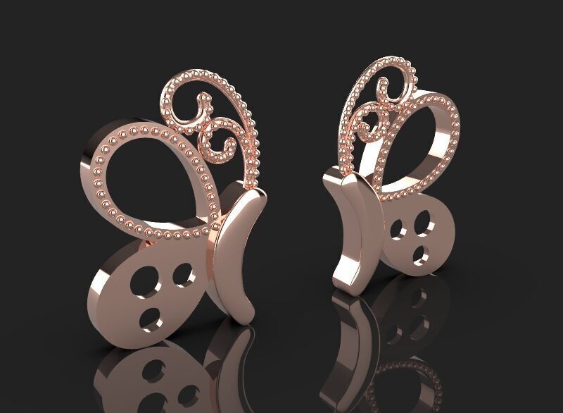 5 different butterfly symbols 3d printing 3dm stl 3D print model_17