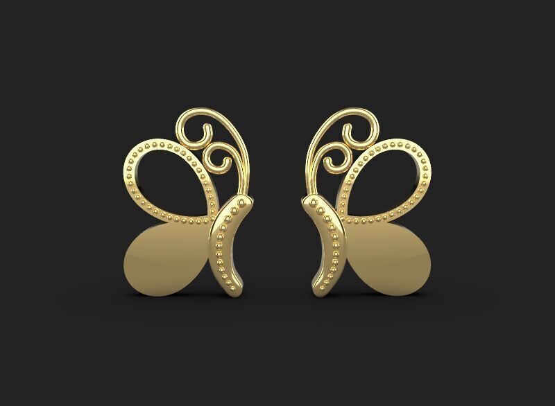 5 different butterfly symbols 3d printing 3dm stl 3D print model_38