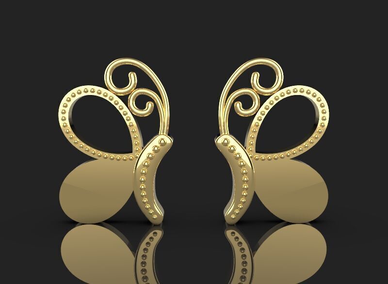 5 different butterfly symbols 3d printing 3dm stl 3D print model_3