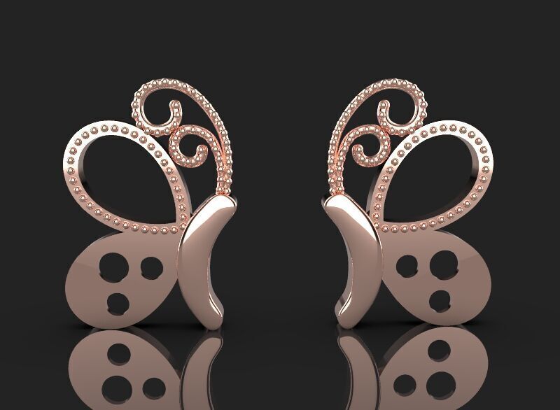 5 different butterfly symbols 3d printing 3dm stl 3D print model_9