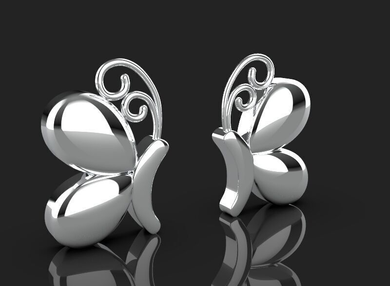 5 different butterfly symbols 3d printing 3dm stl 3D print model_18