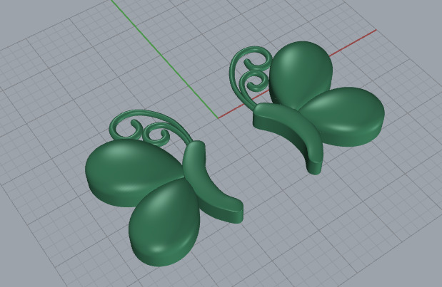 5 different butterfly symbols 3d printing 3dm stl 3D print model_30