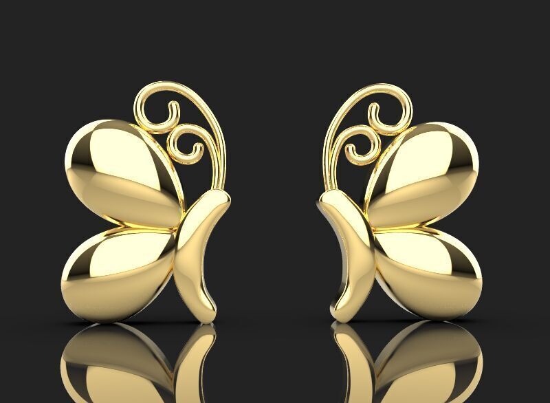 5 different butterfly symbols 3d printing 3dm stl 3D print model_5