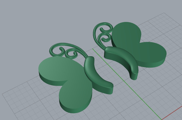 5 different butterfly symbols 3d printing 3dm stl 3D print model_32