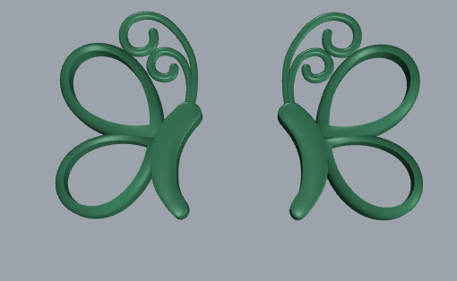 5 different butterfly symbols 3d printing 3dm stl 3D print model_25