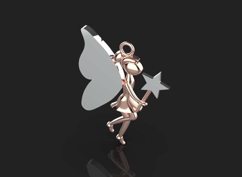 3d printing Angel Necklace Pendant printable 3dmodel 3D print model_13