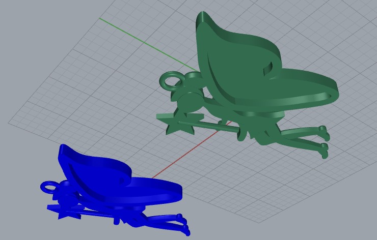 3d printing Angel Necklace Pendant printable 3dmodel 3D print model_12