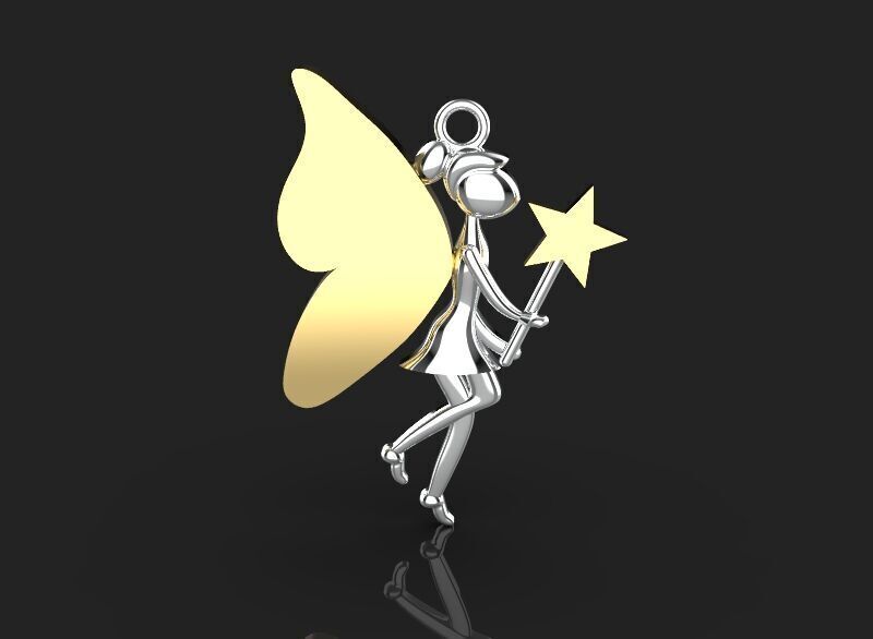 3d printing Angel Necklace Pendant printable 3dmodel 3D print model_25