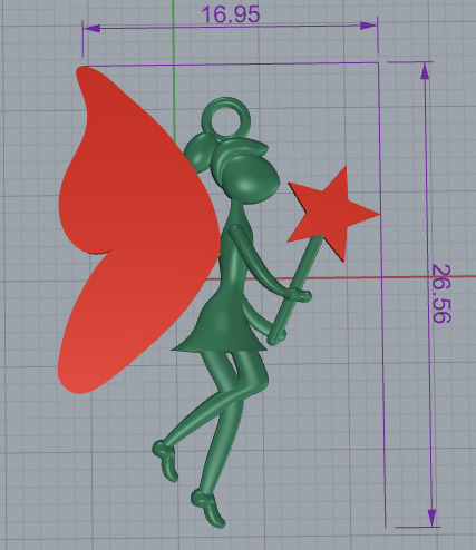 3d printing Angel Necklace Pendant printable 3dmodel 3D print model_17