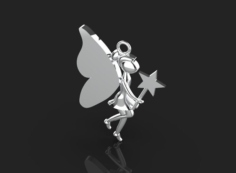 3d printing Angel Necklace Pendant printable 3dmodel 3D print model_14