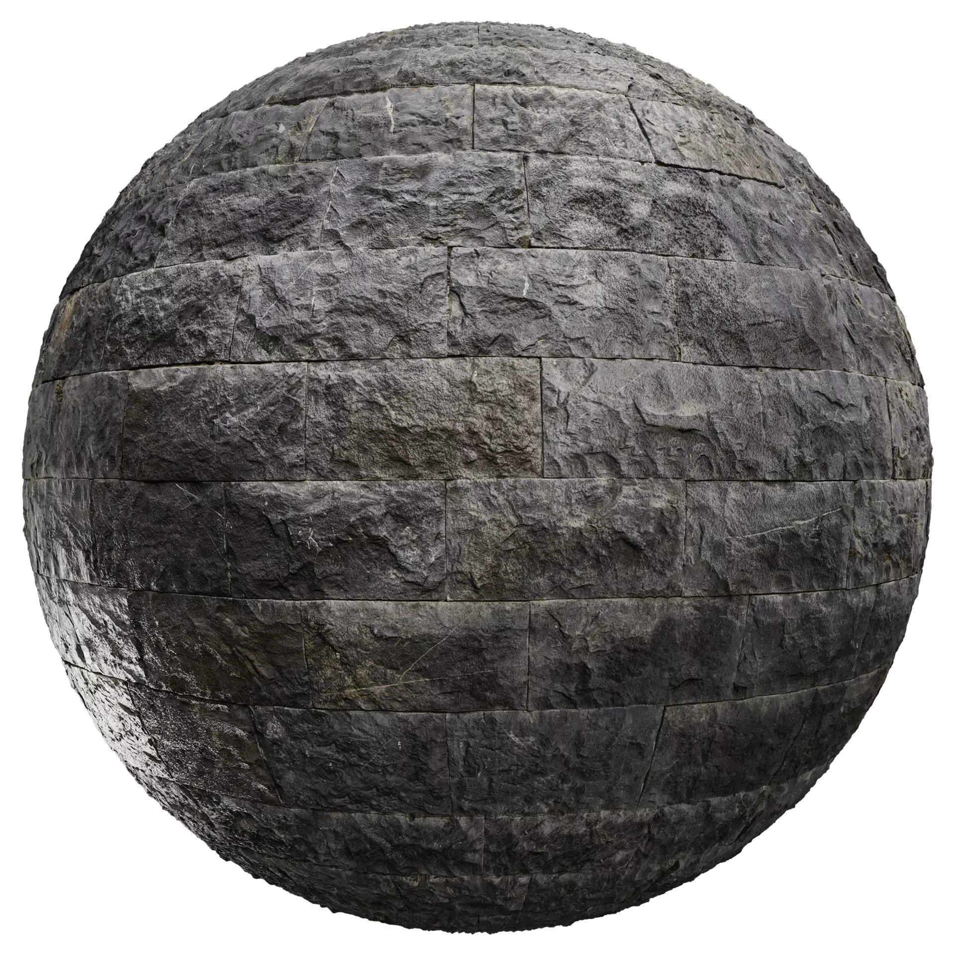 PBR Stone Black Travertine Texture - 4K Scanned - 10 Texture_0