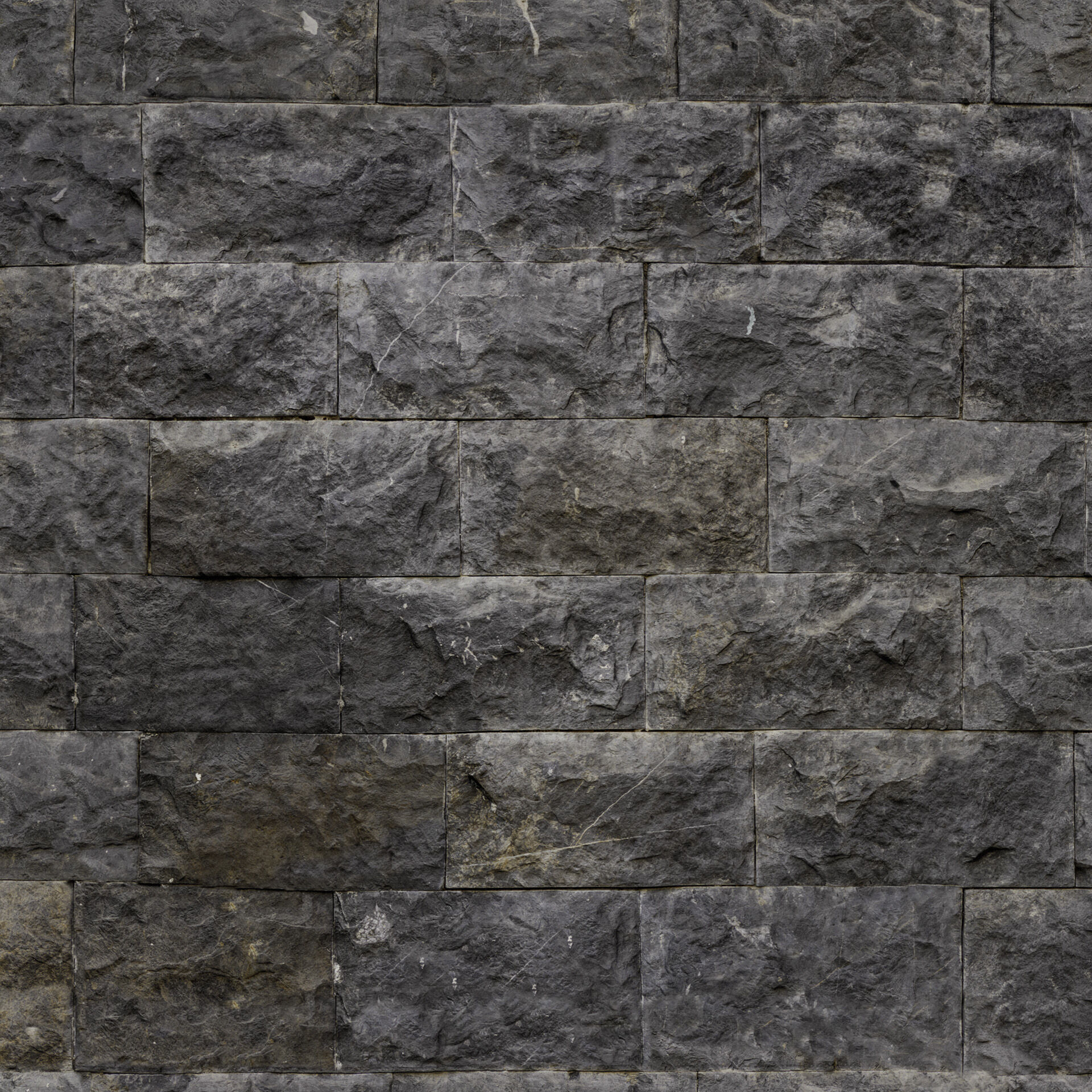 PBR Stone Black Travertine Texture - 4K Scanned - 10 Texture_2