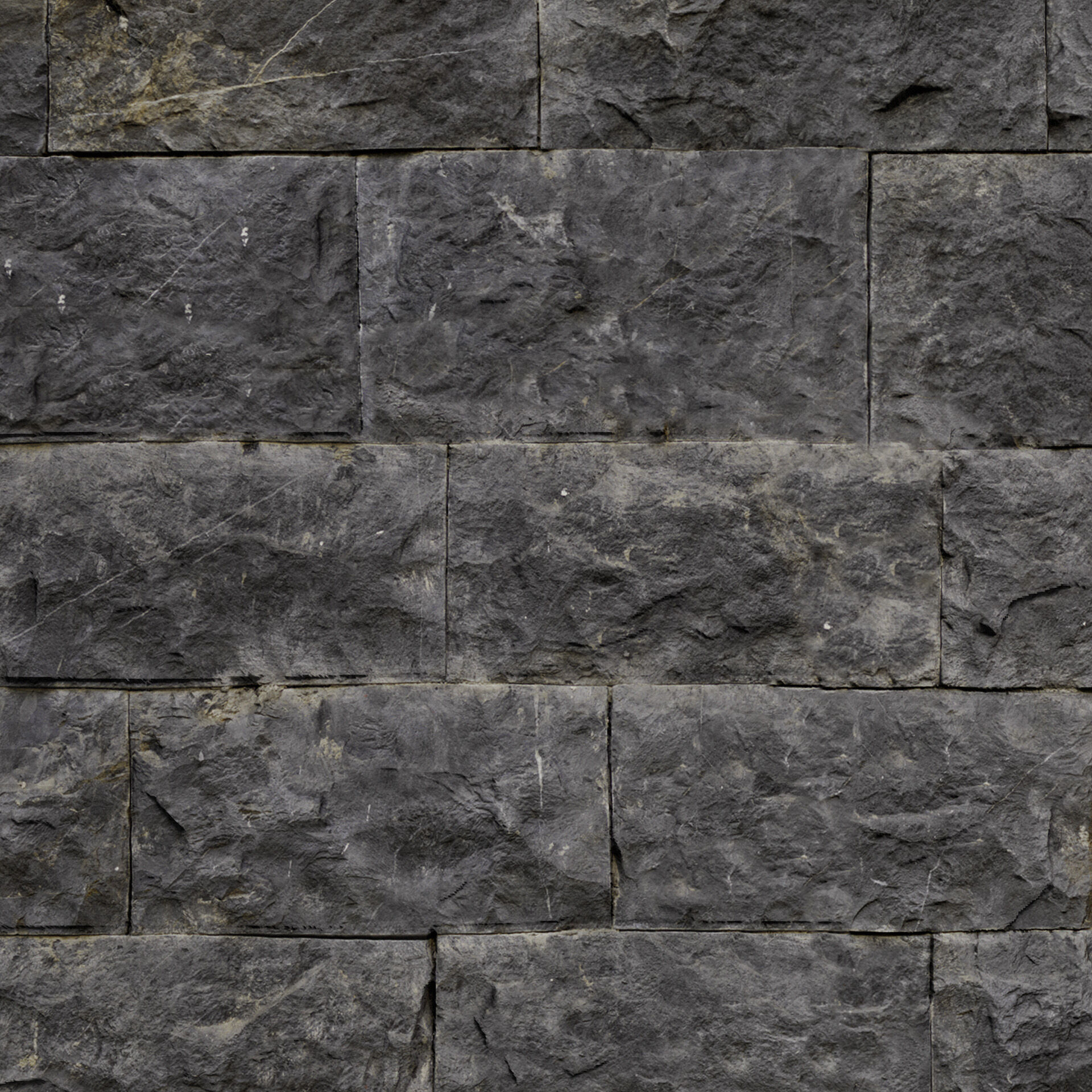 PBR Stone Black Travertine Texture - 4K Scanned - 10 Texture_3