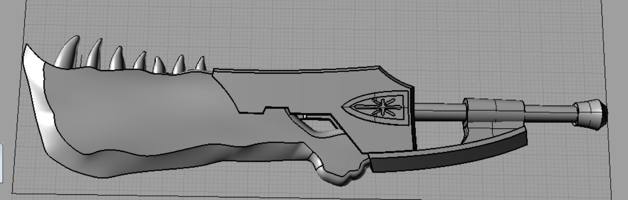 MONSTER HUNTER GREAT SWORD FOR FAGMA 3D print model_2