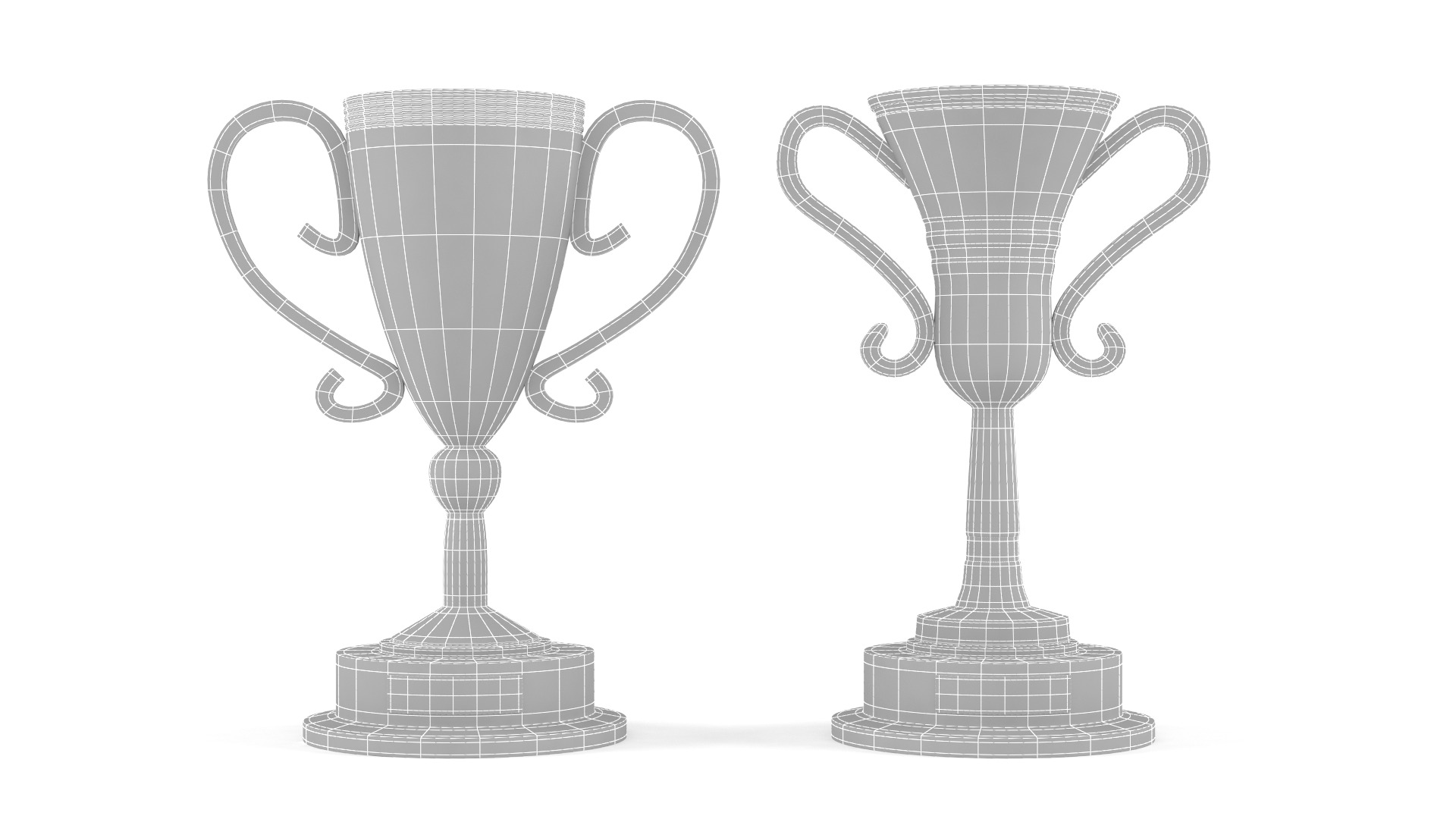 Trophy Cups 3D model_5