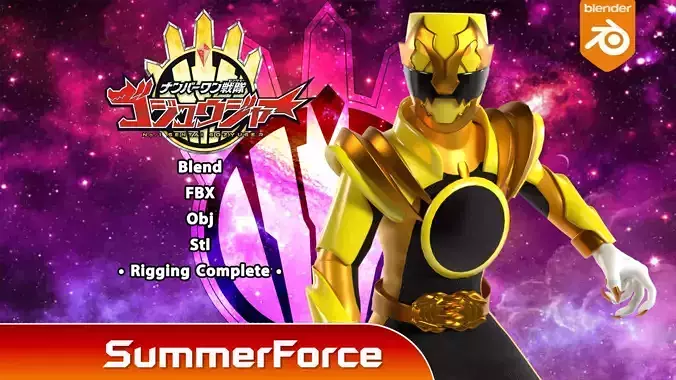 GozyuTyranno - No1 Sentai Gozyuger 3D model GozyuTyranno - No1 Sentai Gozyuger 3D model