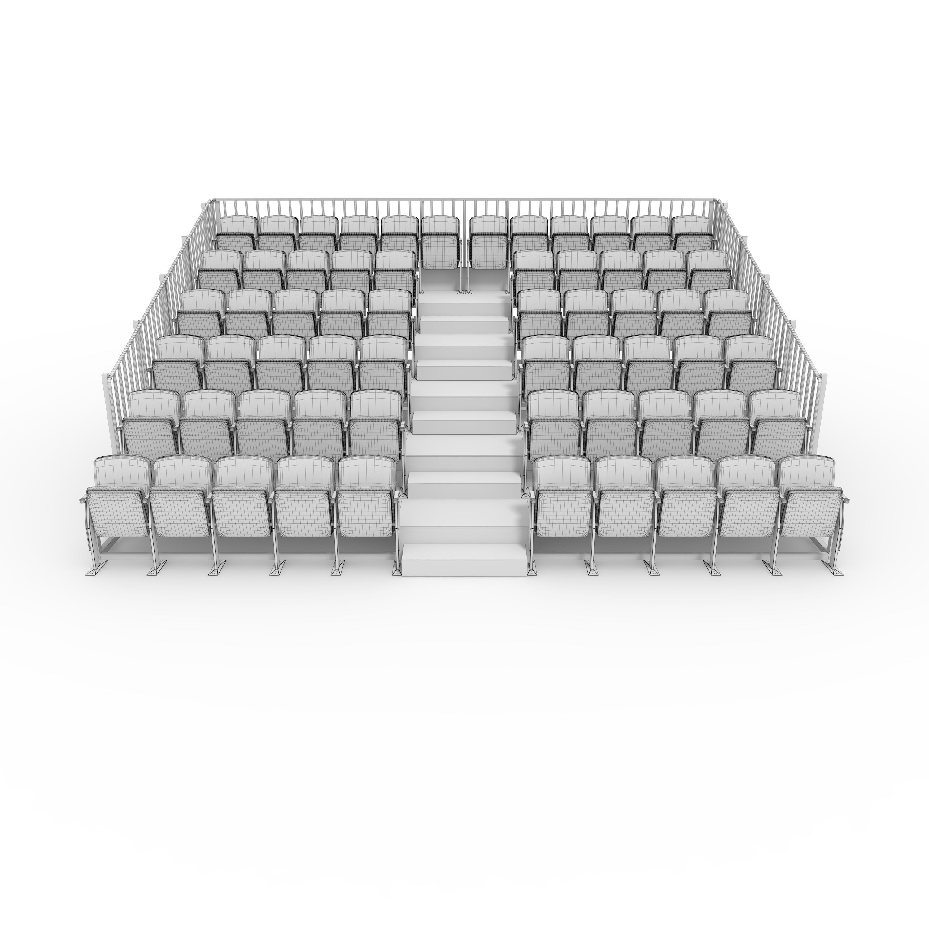 Bleachers 17 3D model_3