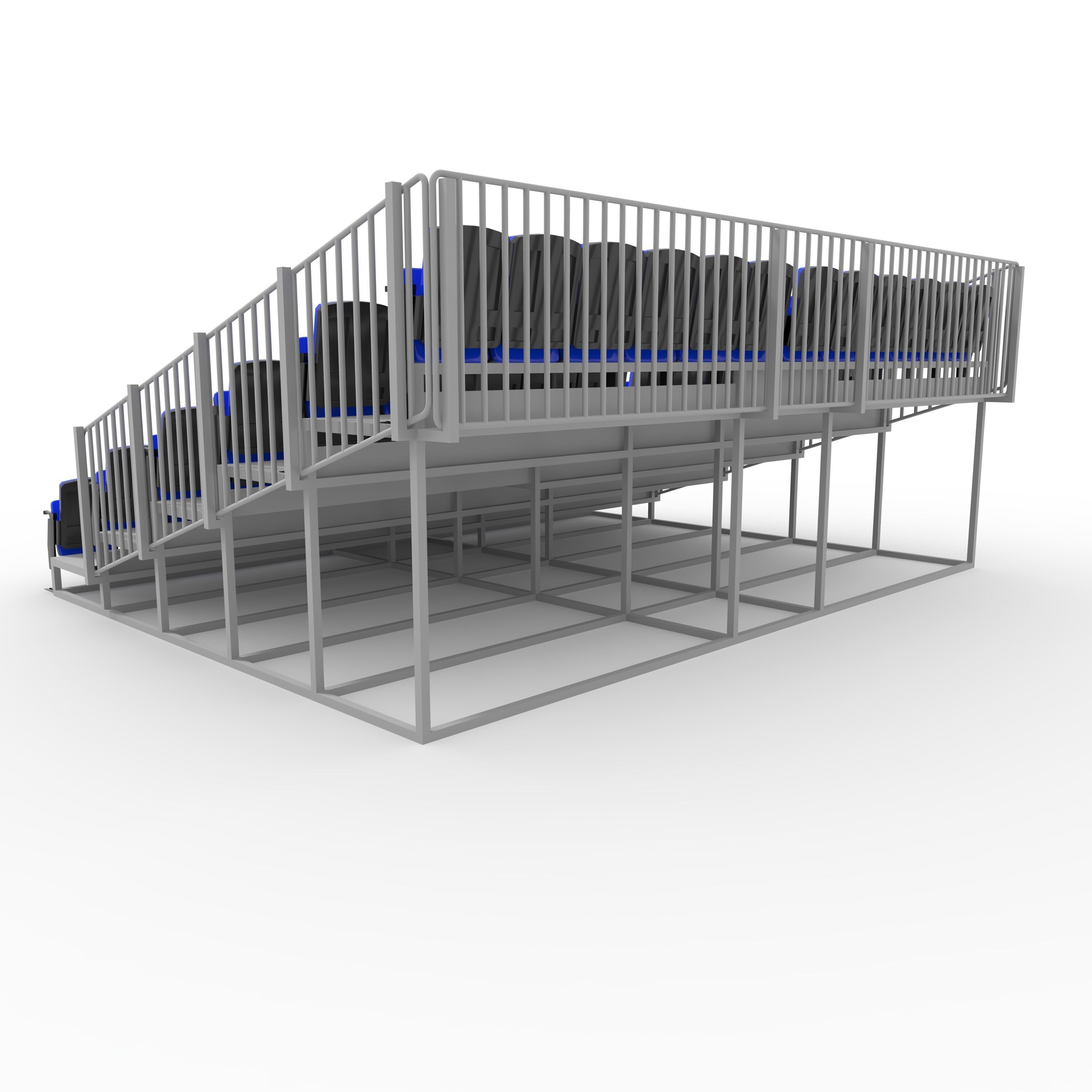 Bleachers 17 3D model_14