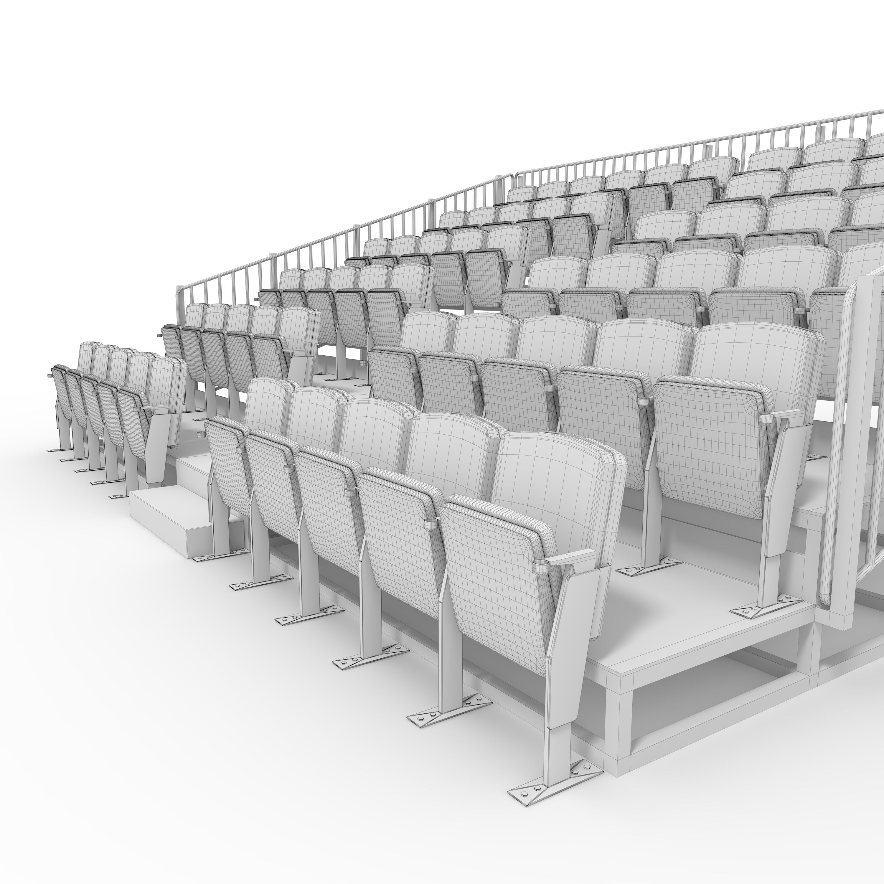 Bleachers 17 3D model_21