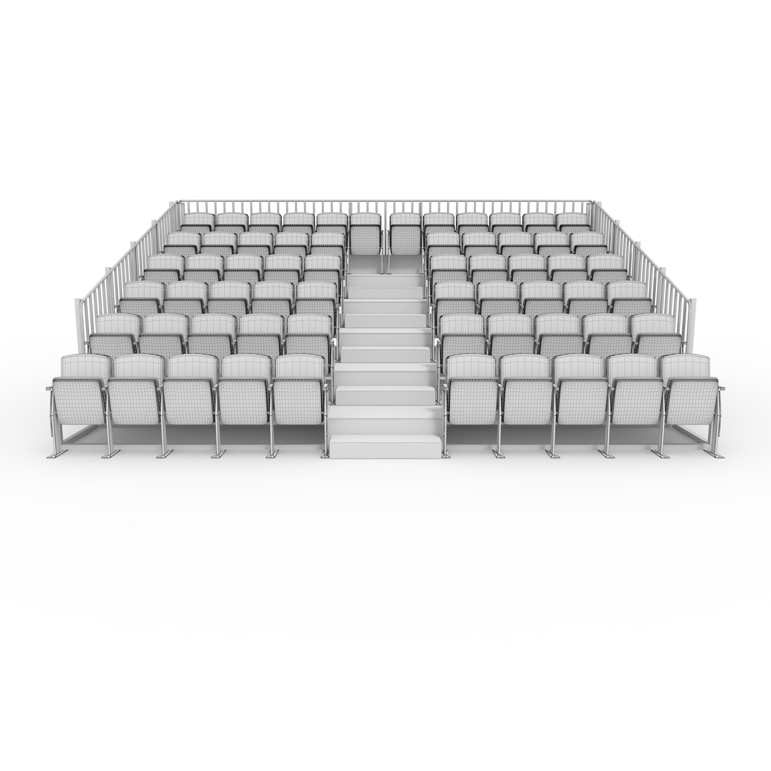 Bleachers 17 3D model_11