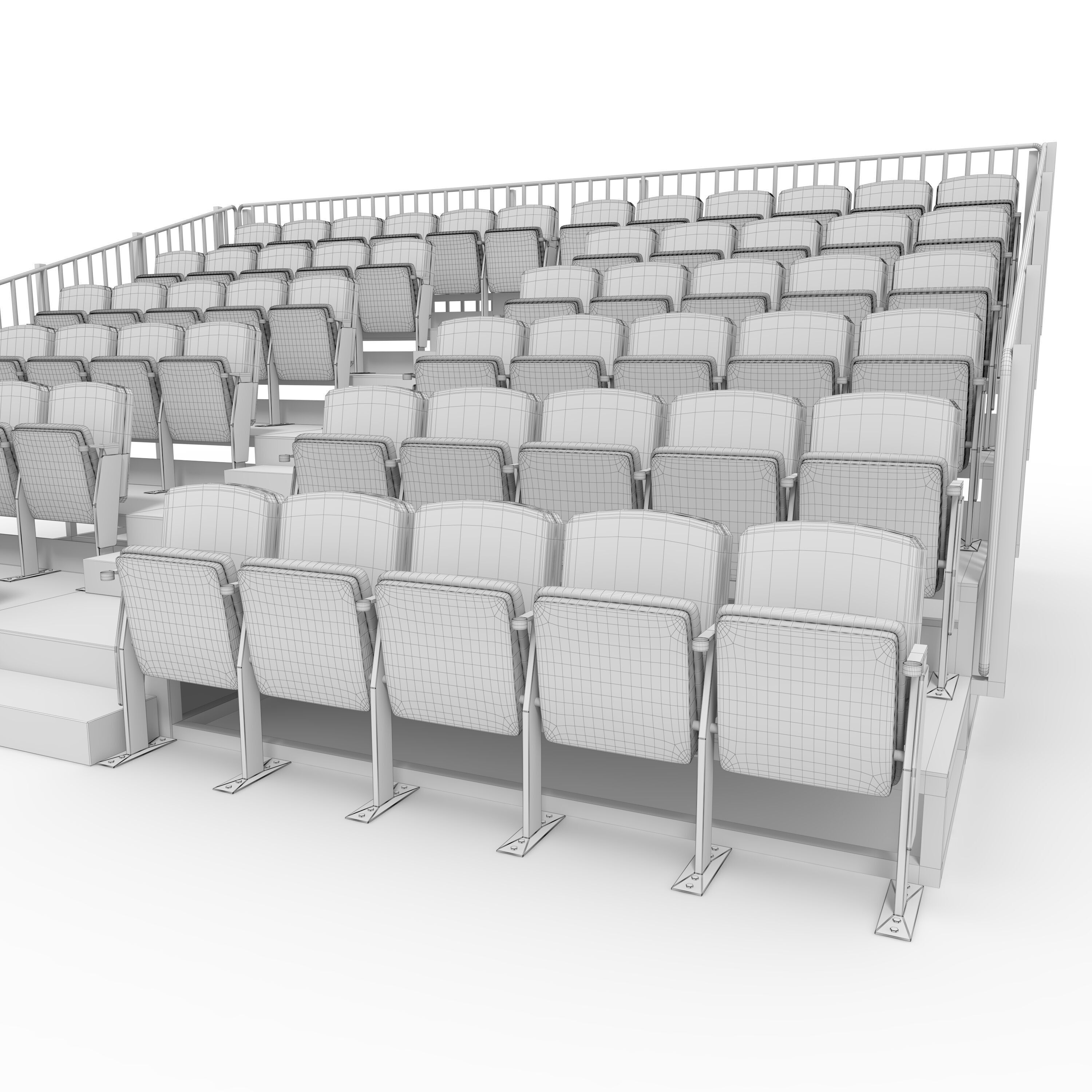 Bleachers 17 3D model_23