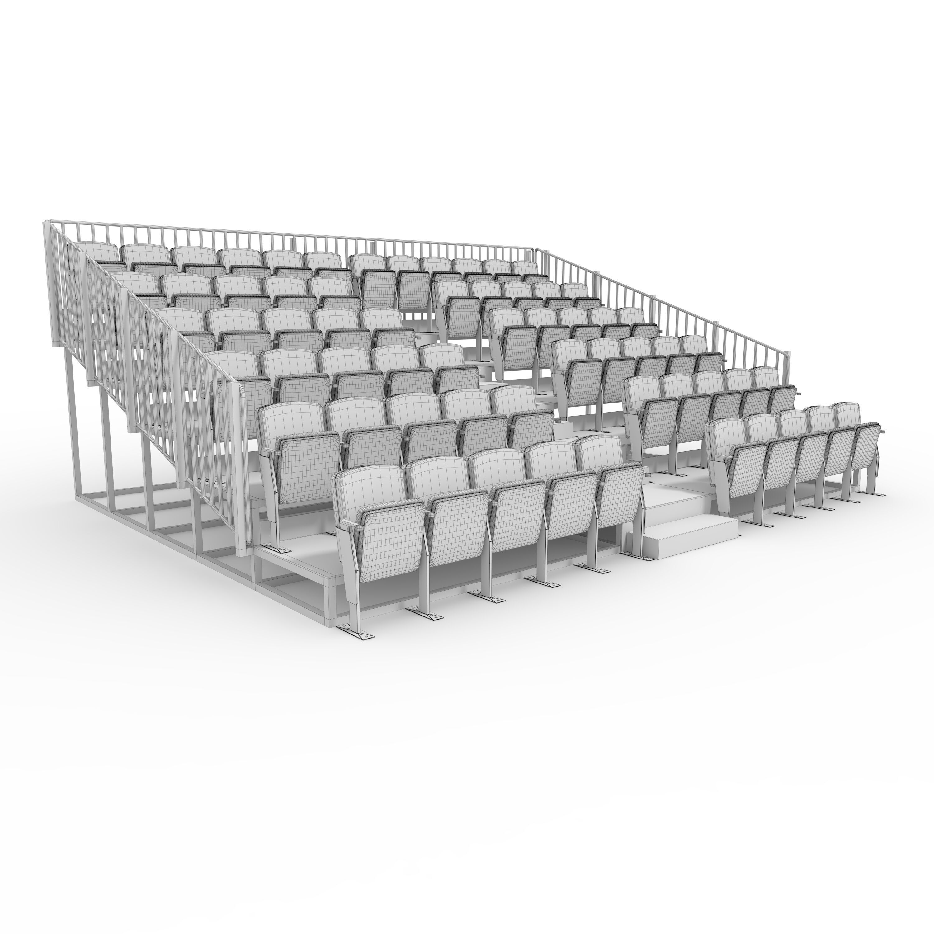 Bleachers 17 3D model_9