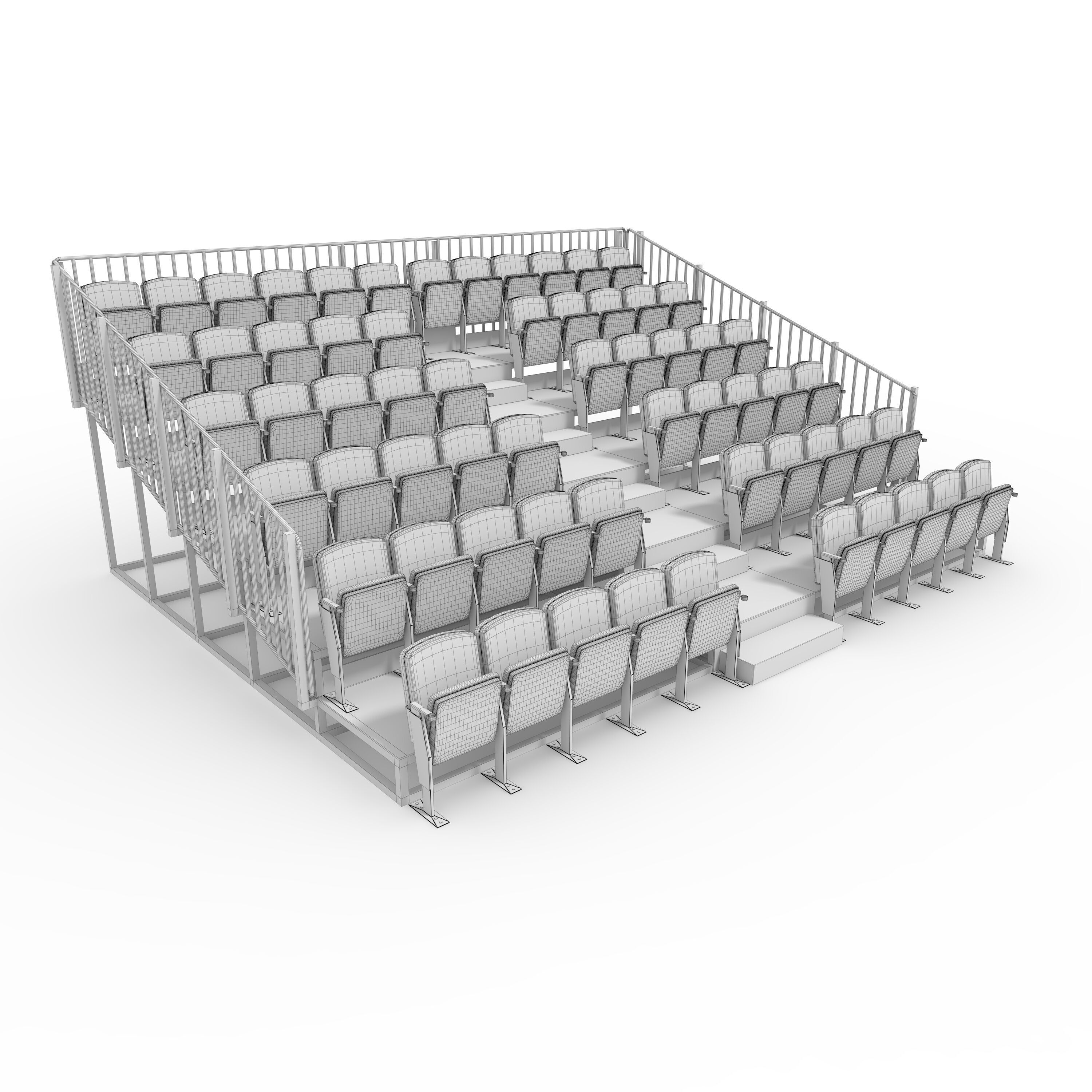 Bleachers 17 3D model_1