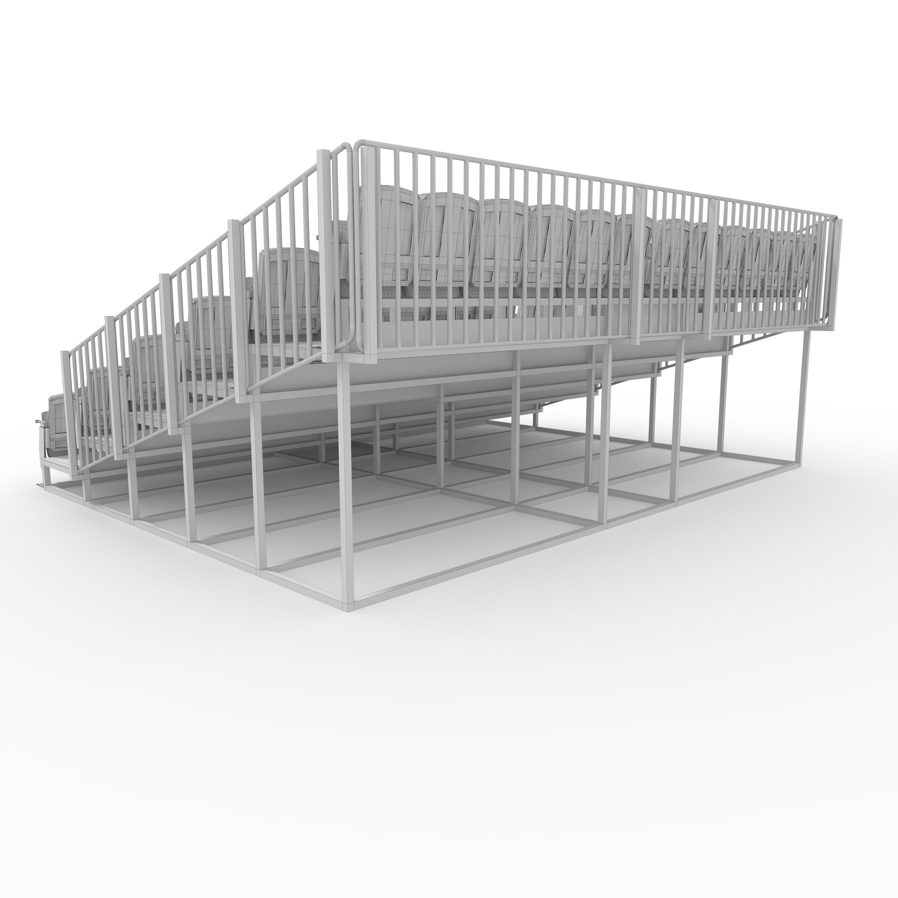 Bleachers 17 3D model_15