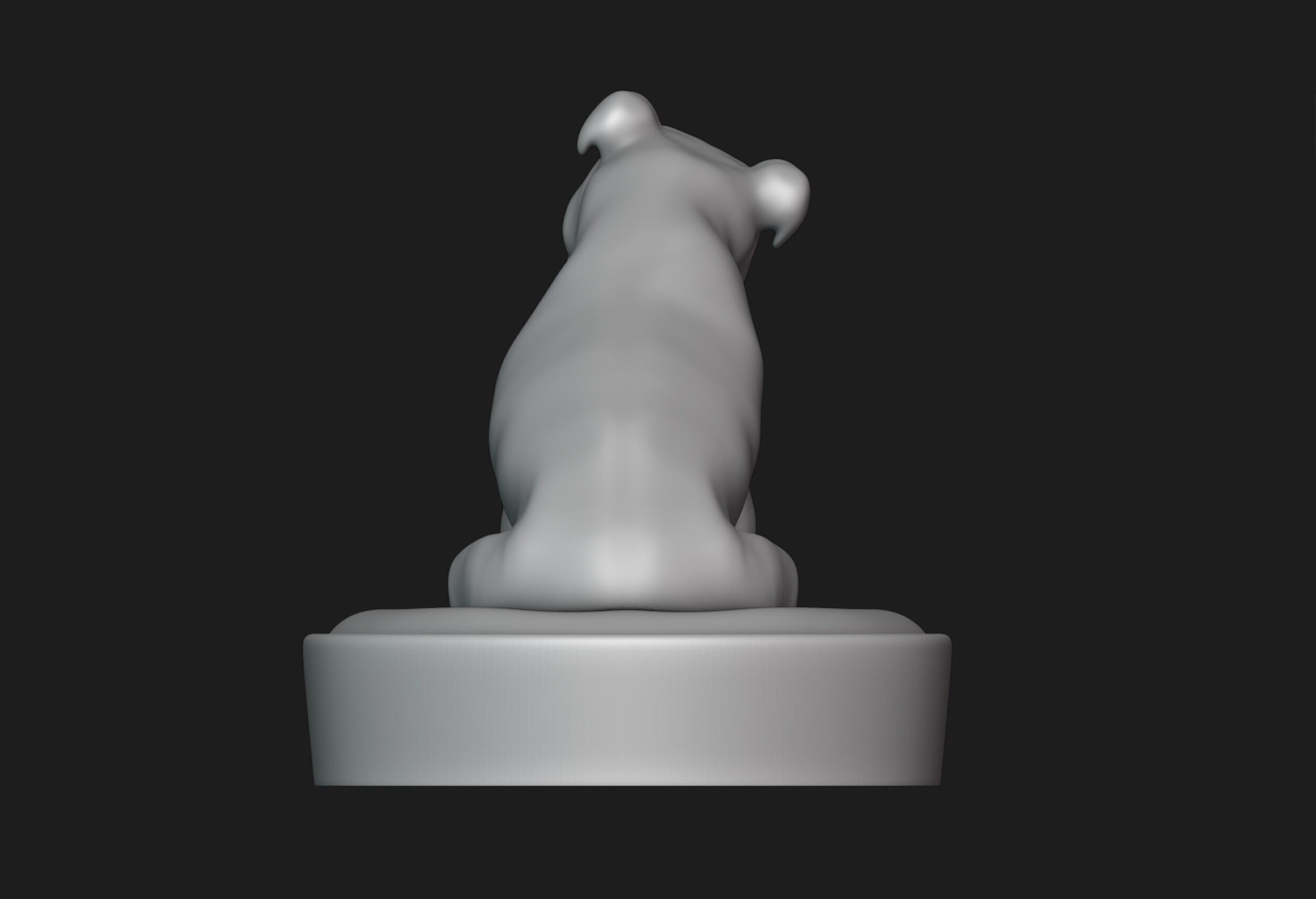 Smiling Staffordshire Bull Terrier 3D print model_5