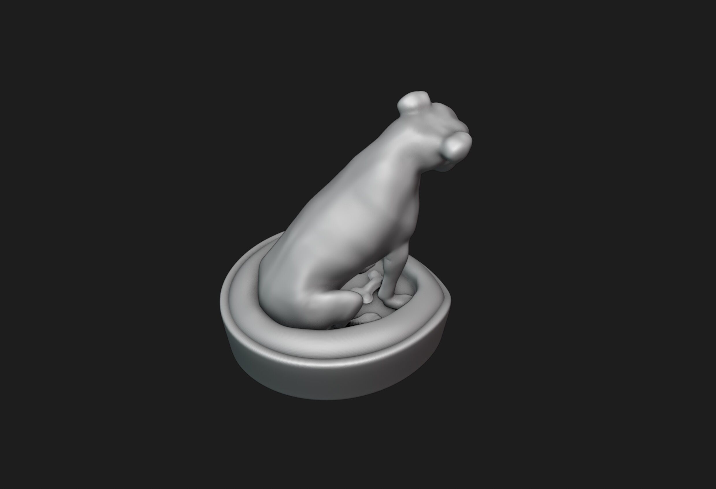 Smiling Staffordshire Bull Terrier 3D print model_8