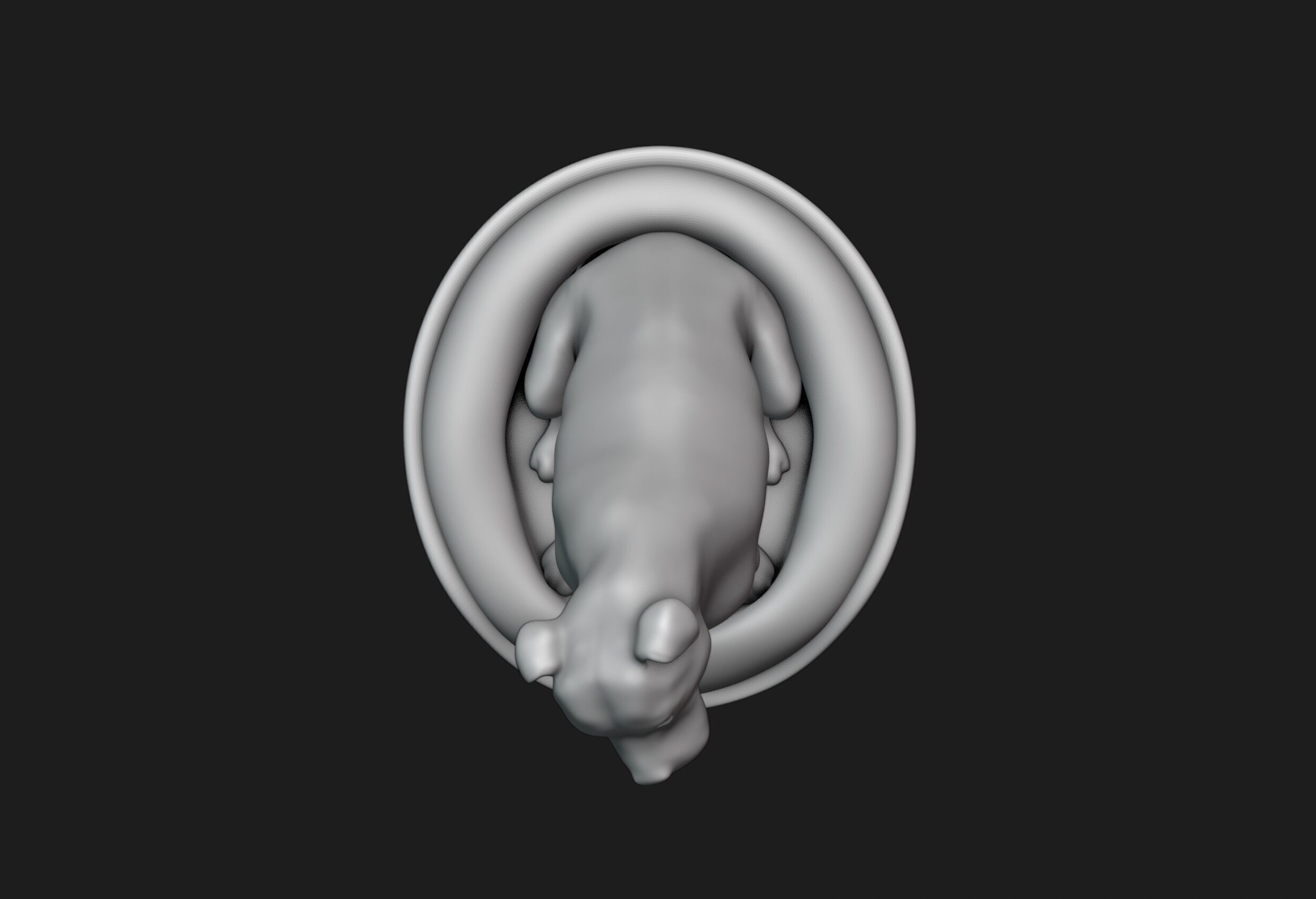 Smiling Staffordshire Bull Terrier 3D print model_6