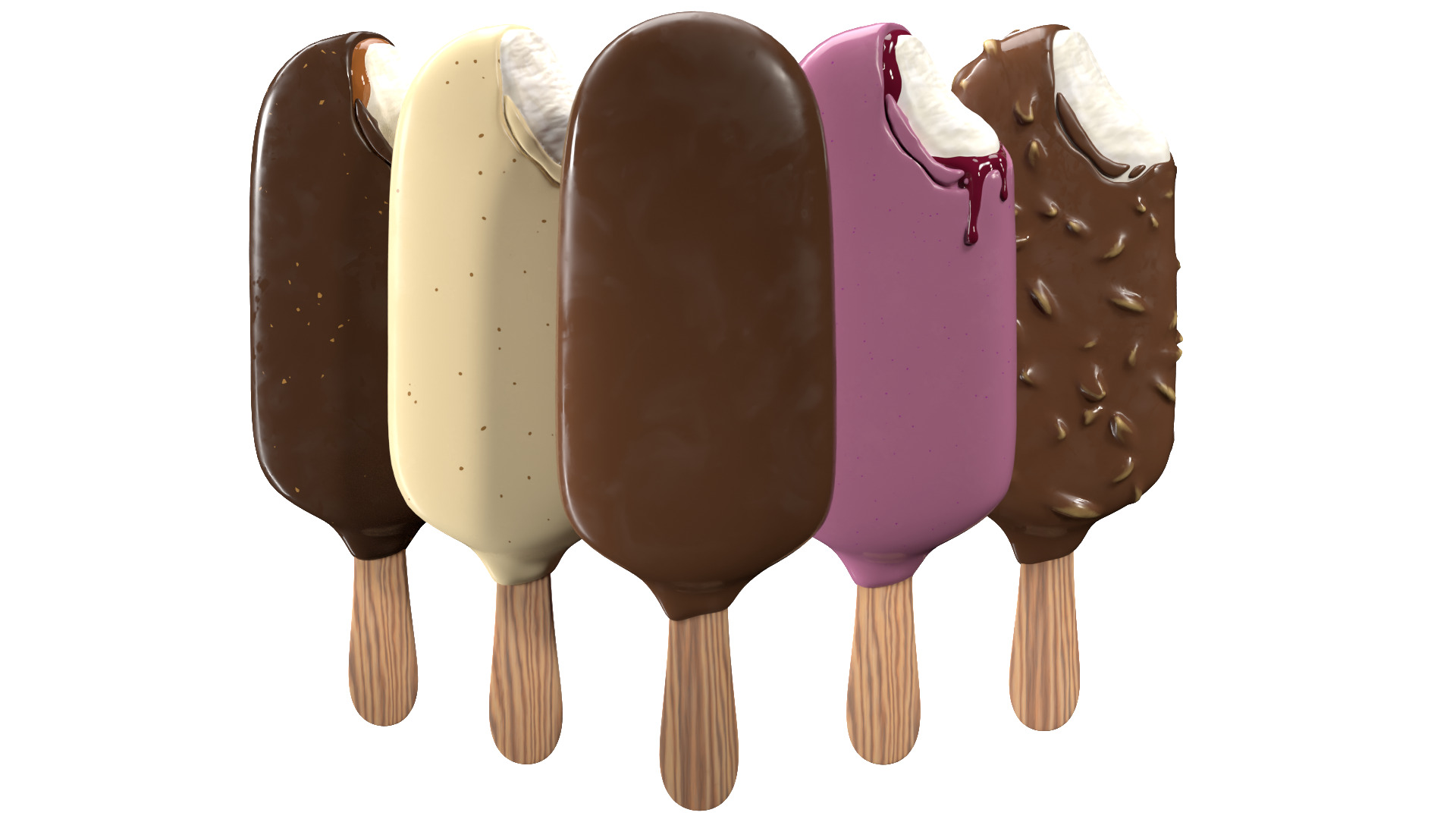 Ice Cream Bar Collection 3D model_0