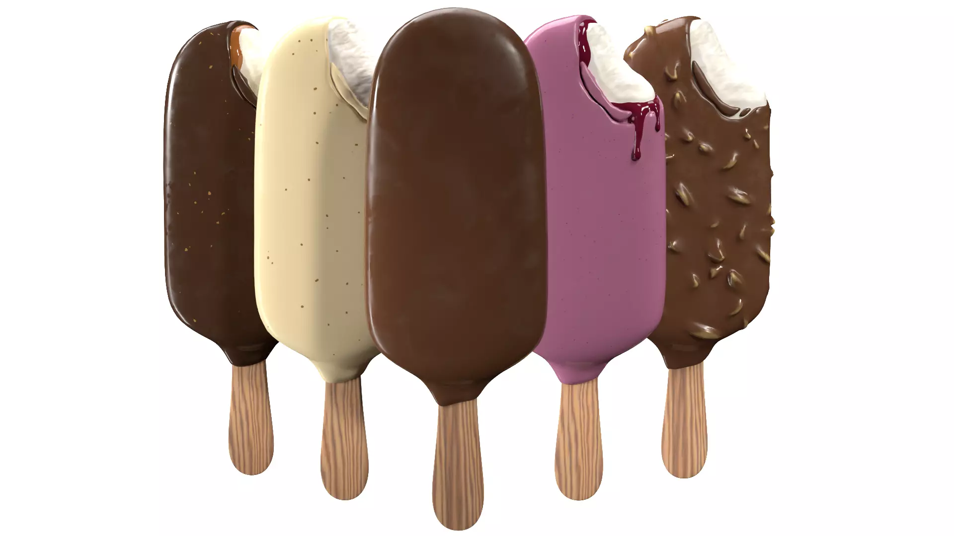 Ice Cream Bar Collection 3D model_0