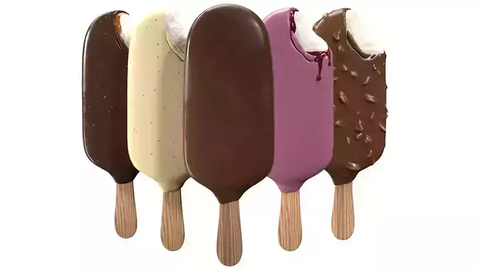 Ice Cream Bar Collection 3D model