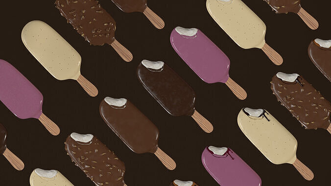 Ice Cream Bar Collection 3D model 5
