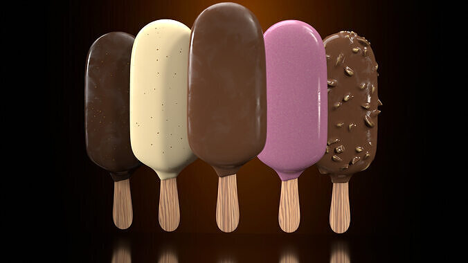 Ice Cream Bar Collection 3D model 7