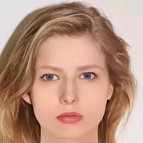 Aleksandra Bortich Head - No Hair - Low poly head for game