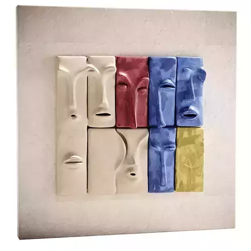 Abstract Face Wall Panel