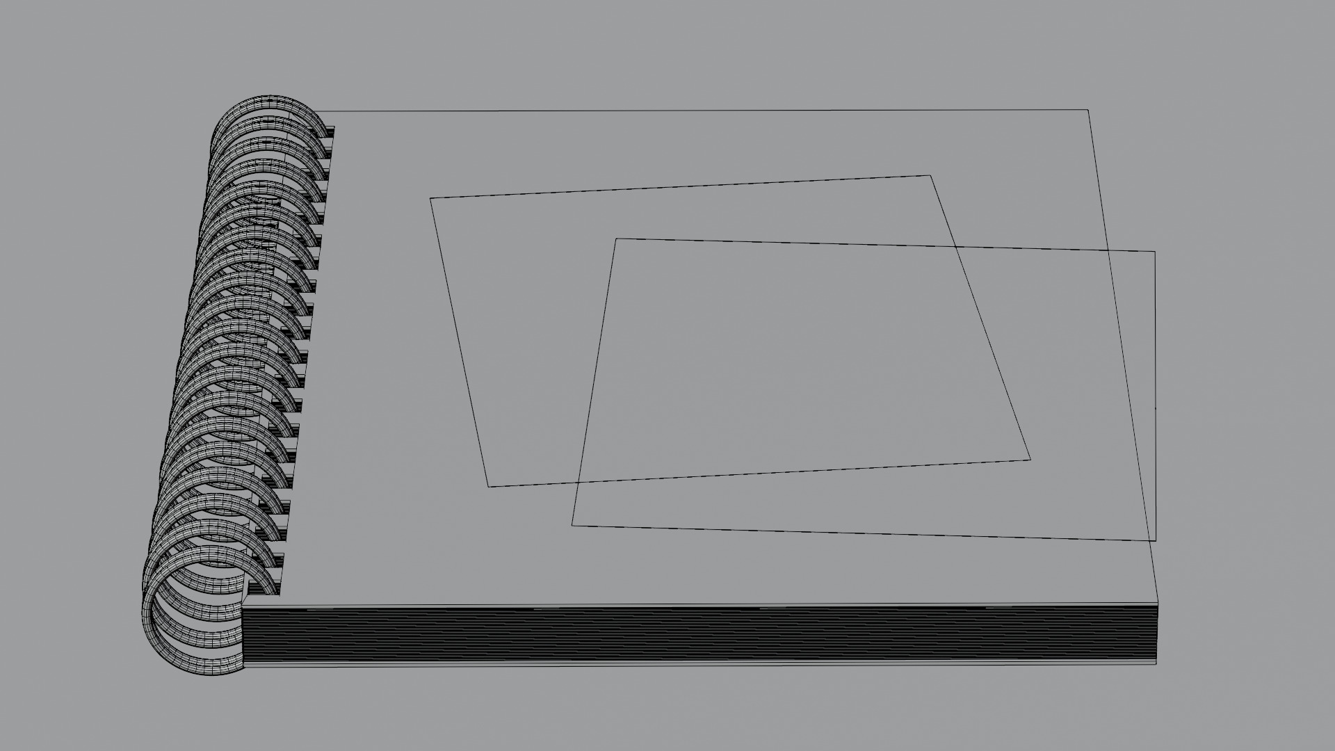 Book with card 3D model_8