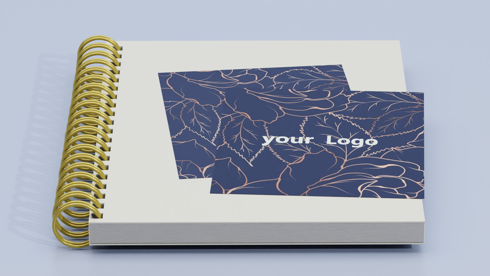 Book with card 3D model_4