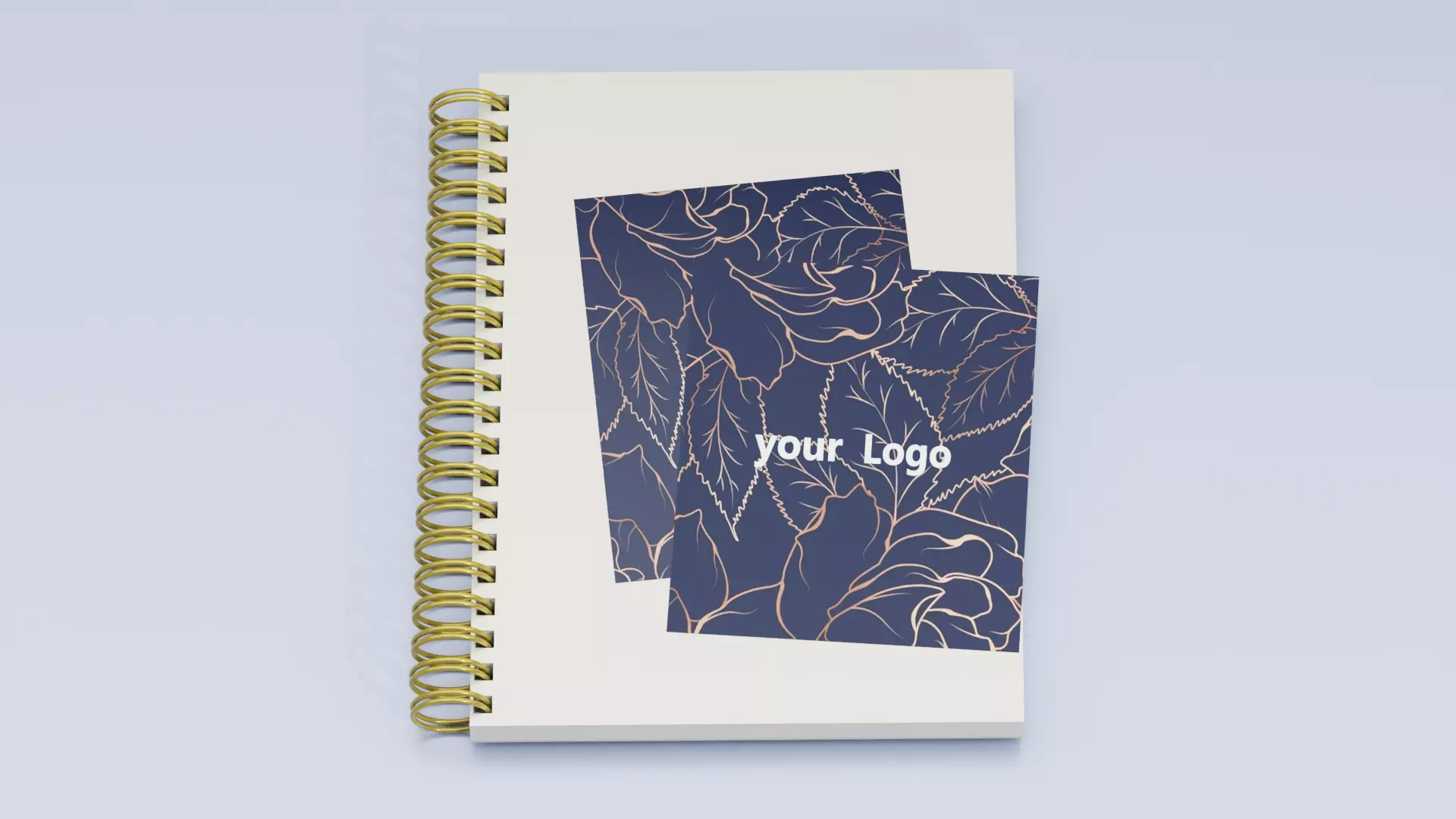 Book with card 3D model_0